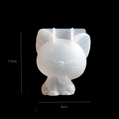 3D stereokaru silikoonvorm DIY loomakujuline küünlavorm kipsseebiküünla valmistamise tarvikud käsitsi valmistatud šokolaadikoogi kaunistus
