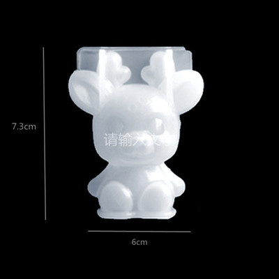 3D stereokaru silikoonvorm DIY loomakujuline küünlavorm kipsseebiküünla valmistamise tarvikud käsitsi valmistatud šokolaadikoogi kaunistus
