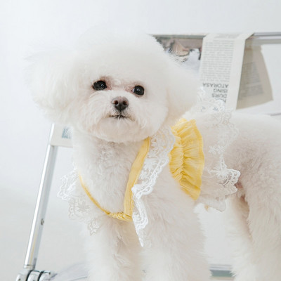 Pavasara un vasaras suņu kleita maziem suņiem Jauka svaiga kucēna doba kleita suņu apģērbi kaķu mājdzīvnieku ziedu svārki Čivavas mājdzīvnieku suņa veste