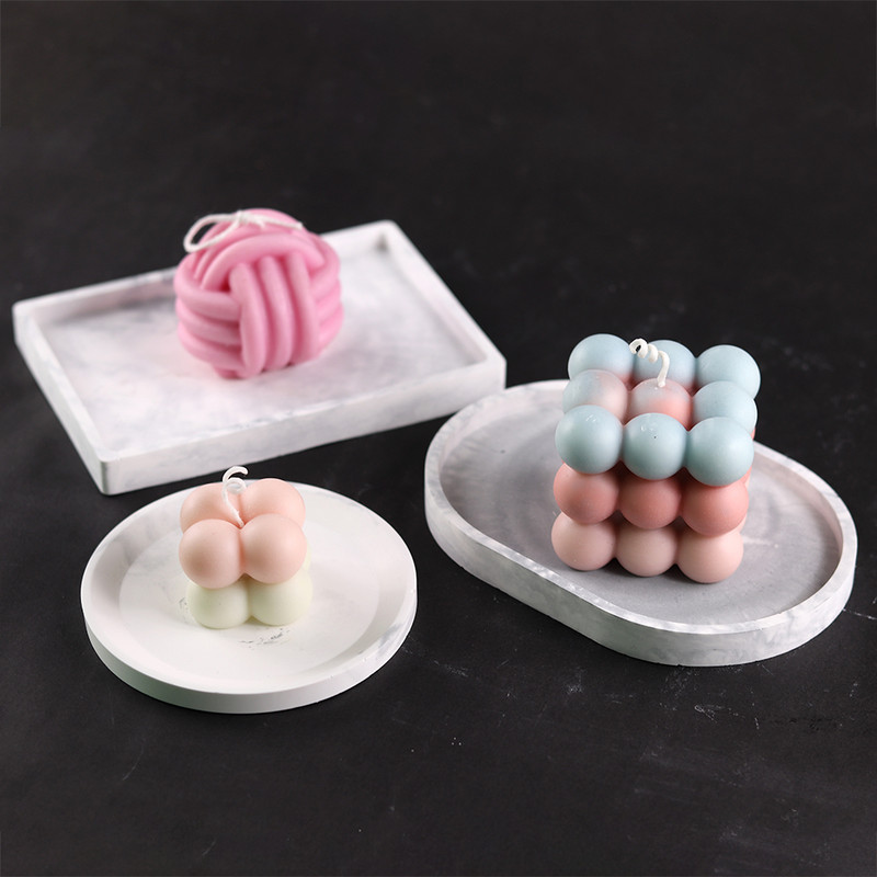 Nepiedegošas burbuļu kubiņu sveces silikona veidne 3D aromterapijas ģipša svece ar rokām gatavota cepamā šokolādes deserta kūkas veidnes rīks