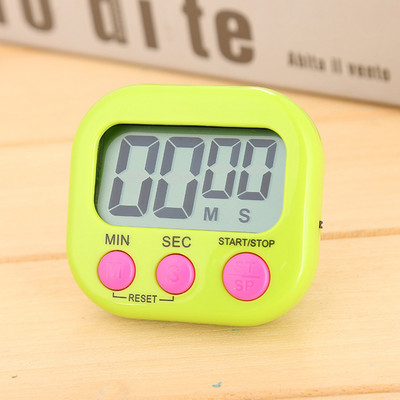 Digitālais taimeris Taimeris Modinātājs Atpakaļskaitīšana Elektroniskais taimeris Liels LCD displejs Ēdienu gatavošana Cepšana Pamatnes statīvs Sporta spēles Pulkstenis