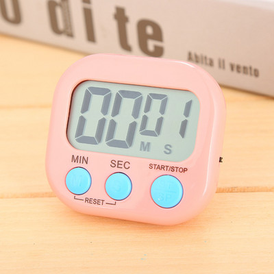 Digitālais taimeris Taimeris Modinātājs Atpakaļskaitīšana Elektroniskais taimeris Liels LCD displejs Ēdienu gatavošana Cepšana Pamatnes statīvs Sporta spēles Pulkstenis