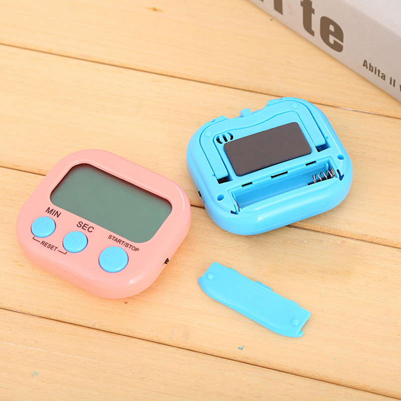 Digitālais taimeris Taimeris Modinātājs Atpakaļskaitīšana Elektroniskais taimeris Liels LCD displejs Ēdienu gatavošana Cepšana Pamatnes statīvs Sporta spēles Pulkstenis