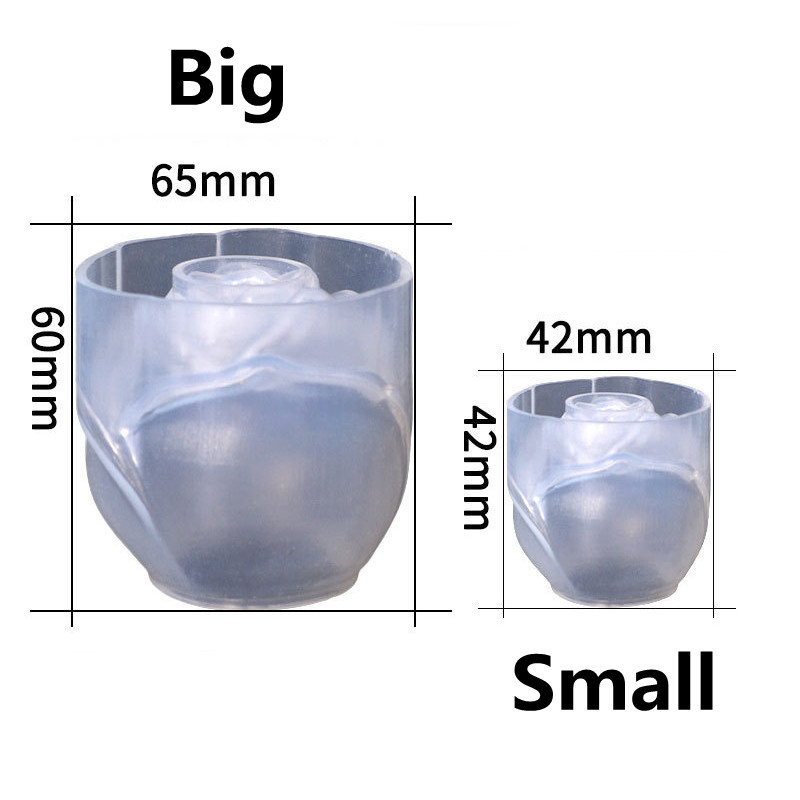 Toidukvaliteediga roosilillede silikoonvorm DIY käsitsi valmistatud aroomiteraapia küünlavorm savivaigust krohvivorm jääkuubik šokolaadikoogivorm