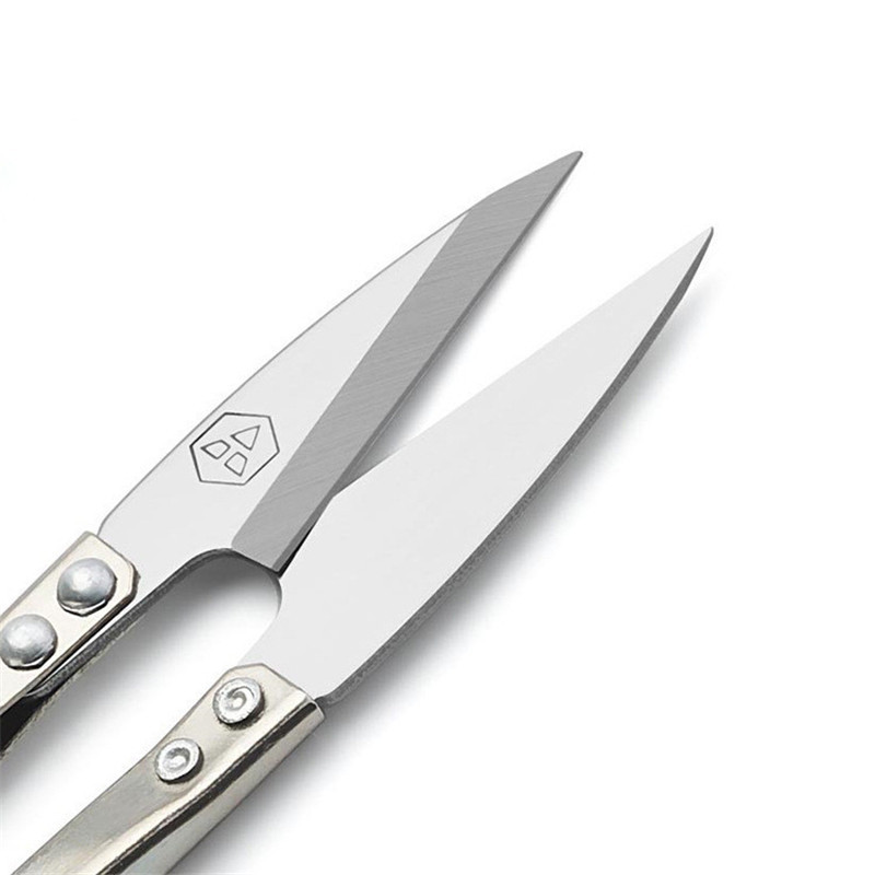 Nerūsējošā tērauda griešana Šūšanas Šķēres Šķēres Krustdūriens Izšūšana Drēbnieka U diegu šķēres audumam DIY piederumi Instrumenti