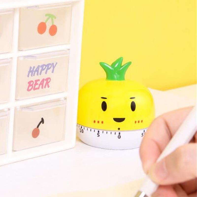 Virtuves mehāniskais taimeris Karikatūras taimeris 60 minūšu taimeris Virtuves cepšana Ēdienu gatavošana Fitnesa atgādinājums Stundu skaitītājs Elektroniskais taimeris