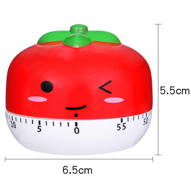 Virtuves mehāniskais taimeris Karikatūras taimeris 60 minūšu taimeris Virtuves cepšana Ēdienu gatavošana Fitnesa atgādinājums Stundu skaitītājs Elektroniskais taimeris