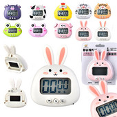 10 Styles multfilmu Dzīvnieku digitālais taimeris virtuvei klasē Jauka zaķa cāļa formas atpakaļskaitīšanas taimeris ar mājas dekoru