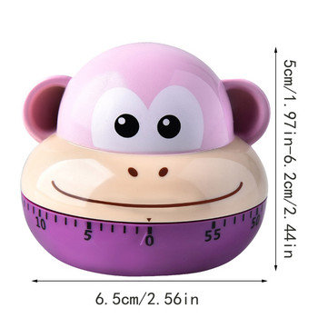 Cute Cartoon Animal Timers 60 Minutes Mechanical Kitchen Cooking Timer Ρολόι Μετρητές δυνατών συναγερμών Mini Size Manual Timer Kitchen