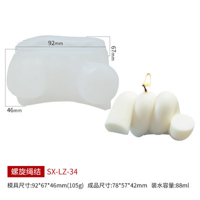Αρωματικό καλούπι κεριού DIY σχήμα μαλλί Κερί Καλούπι χύτευσης σιλικόνης Χειροποίητο σαπούνι για κερί Κατασκευή καλουπιού κεριού Χειροτεχνία Διακόσμηση σπιτιού