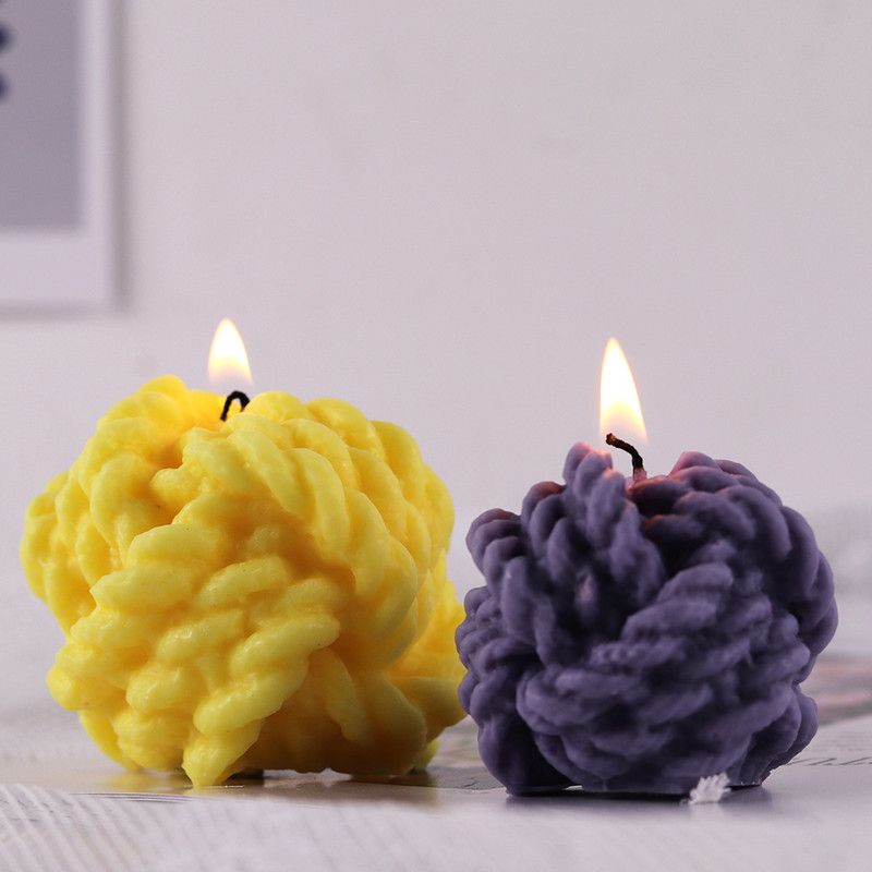 Αρωματικό καλούπι κεριού DIY σχήμα μαλλί Κερί Καλούπι χύτευσης σιλικόνης Χειροποίητο σαπούνι για κερί Κατασκευή καλουπιού κεριού Χειροτεχνία Διακόσμηση σπιτιού