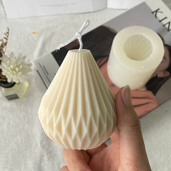 DIY Αρωματικό κερί σε σχήμα αχλαδιού Καλούπι σιλικόνης 3D γεωμετρία σαπούνι γύψου ρητίνης Καλούπι πολλαπλών προδιαγραφών Φόρμα κέικ Διακόσμηση σπιτιού