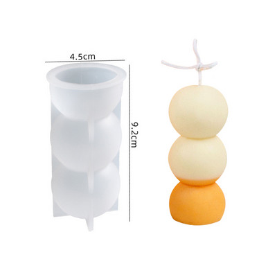 DIY pirnikujuline aromaatne küünla silikoonvorm 3D geomeetriaga seep kipsvaiguvorm mitme spetsifikatsiooniga koogivorm kodukaunistus