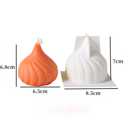 DIY pirnikujuline aromaatne küünla silikoonvorm 3D geomeetriaga seep kipsvaiguvorm mitme spetsifikatsiooniga koogivorm kodukaunistus