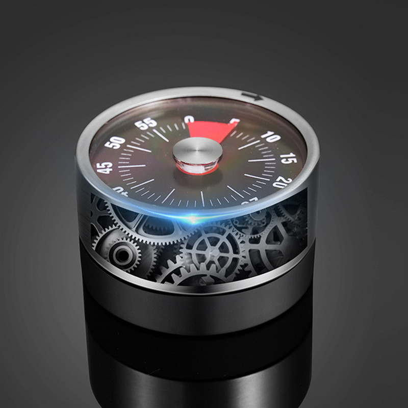 60 minūšu vizuālais virtuves taimeris Gatavošanas modinātājs Mehāniskais klases atpakaļskaitīšanas pulkstenis Klusais taimeris bērna laika pārvaldības rīkam