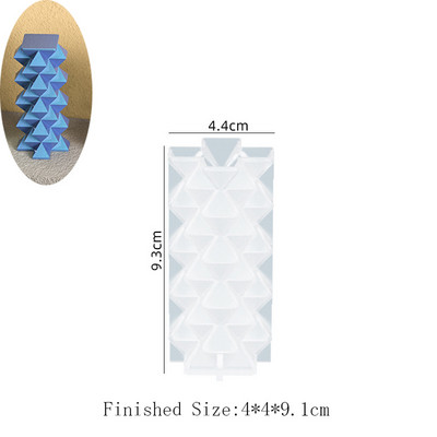 Cilindar silikonski kalup za svijeće DIY prugaste svijeće Izrada ukrasa za večeru Kalupi od gipsane epoksidne smole Kućni dekor Ručno izrađeni darovi