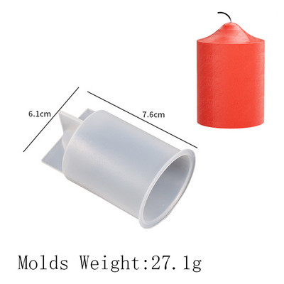 Cilindar silikonski kalup za svijeće DIY prugaste svijeće Izrada ukrasa za večeru Kalupi od gipsane epoksidne smole Kućni dekor Ručno izrađeni darovi