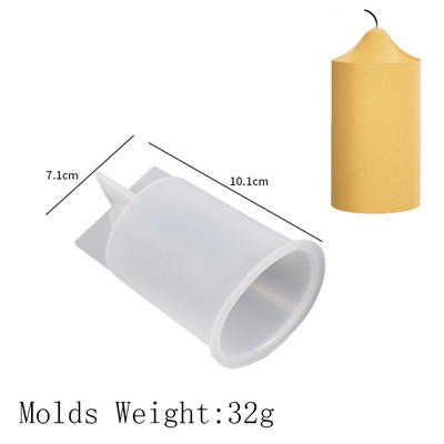 Cilindar silikonski kalup za svijeće DIY prugaste svijeće Izrada ukrasa za večeru Kalupi od gipsane epoksidne smole Kućni dekor Ručno izrađeni darovi