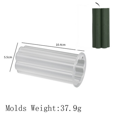 Cilindar silikonski kalup za svijeće DIY prugaste svijeće Izrada ukrasa za večeru Kalupi od gipsane epoksidne smole Kućni dekor Ručno izrađeni darovi
