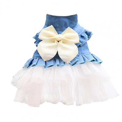 Mājīga mājdzīvnieku kleita Jauki suņa svārki ar augstu elastību Modes mājdzīvnieku veste kucēnam bez piedurknēm