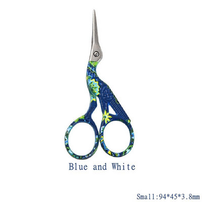 Vintage nerūsējošā tērauda celtņa formas šķēres Krustdūriens ģērbšanās drēbnieka šķēres DIY audumu šūšanai piederumi instrumenti