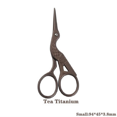 Vintage nerūsējošā tērauda celtņa formas šķēres Krustdūriens ģērbšanās drēbnieka šķēres DIY audumu šūšanai piederumi instrumenti