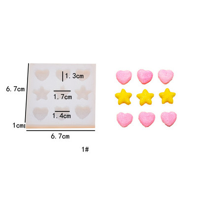 Koogikujulised silikoonküünlavormid 3D-simulatsiooniga puuviljavorm DIY šokolaadiküpsetuskoogivormid Käsitsi valmistatud käsitöötarbed
