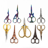 Augstas kvalitātes Eiropas krustdūrienu retro vintage antīkās šūšanas šķēres, rokdarbi, mājsaimniecības auduma griezuma šķēres