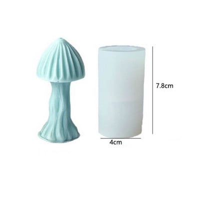3D cilindru sveču veidnes DIY sveču silikona veidņu kūku sveķu veidnes 3D mākslas vaska sveču veidošanas veidņu silikona roku darbs ziepju veidnes
