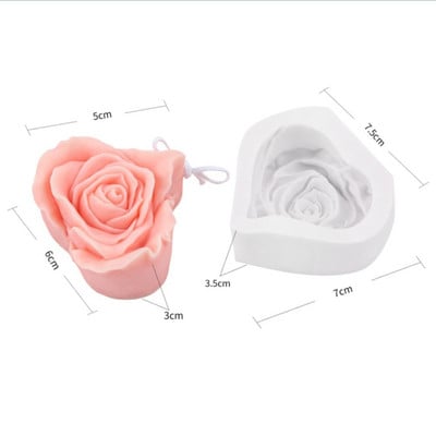 3D cilindru sveču veidnes DIY sveču silikona veidņu kūku sveķu veidnes 3D mākslas vaska sveču veidošanas veidņu silikona roku darbs ziepju veidnes