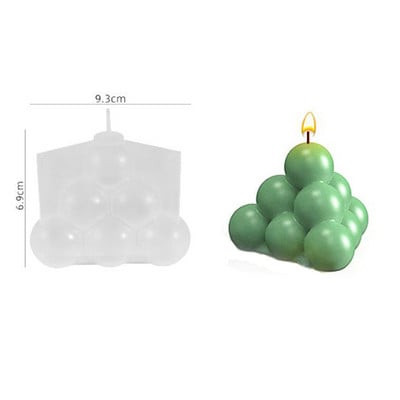 3D cilindru sveču veidnes DIY sveču silikona veidņu kūku sveķu veidnes 3D mākslas vaska sveču veidošanas veidņu silikona roku darbs ziepju veidnes