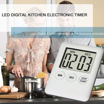 LED Ψηφιακός Ηλεκτρονικός χρονοδιακόπτης Κουζίνας Αντίστροφη μέτρηση Φαρμάκων Υπενθύμιση Φορητό χρονοδιακόπτη κουζίνας