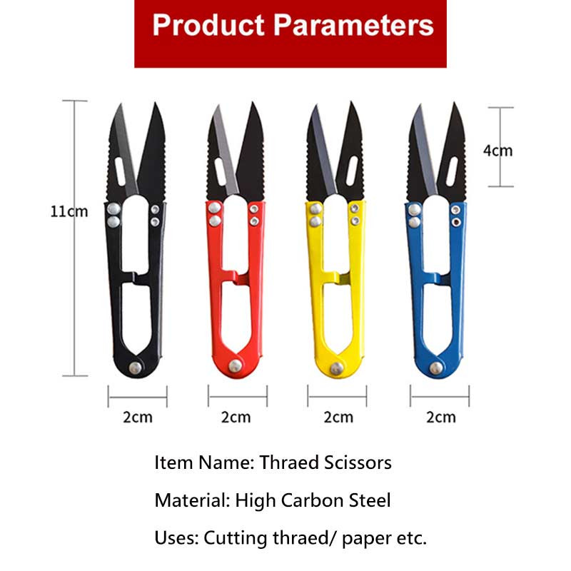 1 tk niidi käärid U-kujulised õmbluslõikurid tikandid käsitöö rätsepakäärid joonkanga jaoks niidiõmbluslõnga lõikamise tarvikud