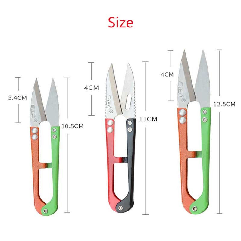 1 tk niidi käärid U-kujulised õmbluslõikurid tikandid käsitöö rätsepakäärid joonkanga jaoks niidiõmbluslõnga lõikamise tarvikud
