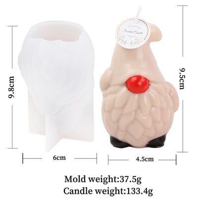 3D jõulumänni koonustest silikoonküünla vorm DIY käsitsi valmistatud aroomiteraapia kipsivaigust männikoon käsitöö kodu jõulukaunistuste tegemine