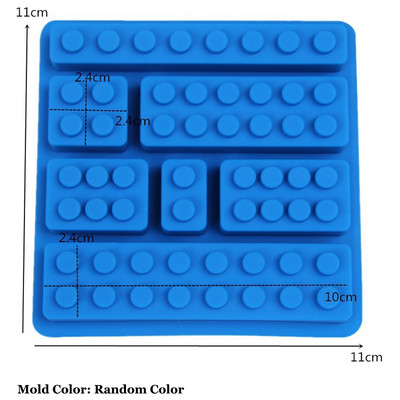 Roboti Silikona sveču veidne DIY 3D Celtniecības bloki Šokolādes cepumi Fondant Ledus veidnes Ziemassvētku dāvanas Amatniecības piederumi Mājas dekors