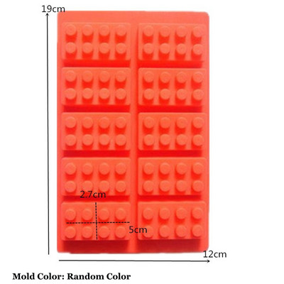 Roboti Silikona sveču veidne DIY 3D Celtniecības bloki Šokolādes cepumi Fondant Ledus veidnes Ziemassvētku dāvanas Amatniecības piederumi Mājas dekors