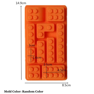 Roboti Silikona sveču veidne DIY 3D Celtniecības bloki Šokolādes cepumi Fondant Ledus veidnes Ziemassvētku dāvanas Amatniecības piederumi Mājas dekors