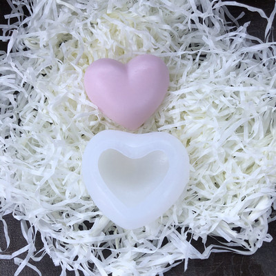 5 Dobuma mīlestības sirds sveču veidne DIY aromterapijas ģipša silikona veidne mājas dekorēšanai, ar rokām gatavotas sveču izgatavošanas sveķu veidnes