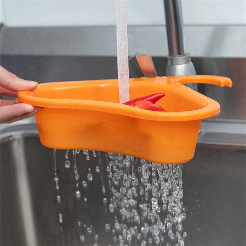 Virtuves izlietnes notekas sietiņš Grozs Atlikušo atkritumu filtrs Gulbja forma Piekārts Dārzeņu mazgāšanas kanalizācija Trīsstūrveida glabāšanas plaukts