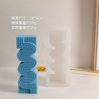 Lelles silikona sveču veidne aromterapijas ģipša lelles dekorēšana pelējuma līme nomešanas veidne DIY lelles fotografēšanas piederumi sveču veidne