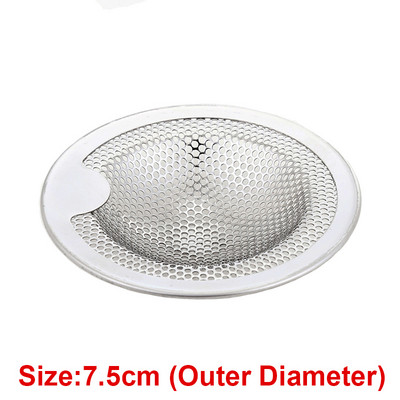 Virtuvės nerūdijančio plieno tinklelio kriauklės sietelis kanalizacijos angos filtras maisto šlako gaudyklės filtro valiklis vonios kambariui plaukų gaudyklės kamšteliai