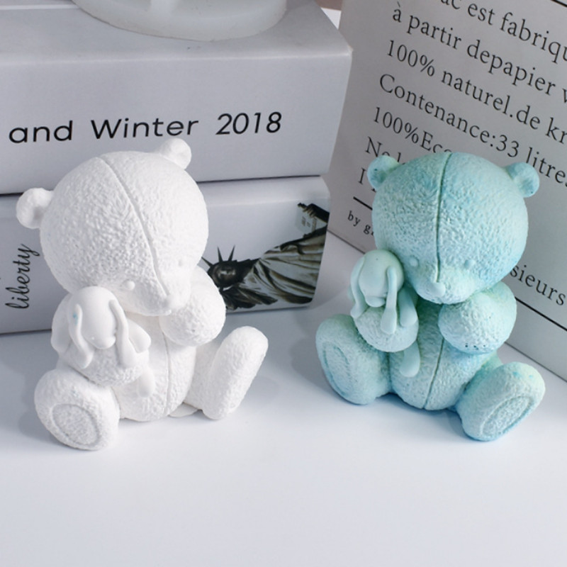 3D lācis silikona sveču veidne DIY dzīvnieku lelle ziepju sveķu ģipša veidne šokolādes ledus izgatavošanas komplekts mājas dekors Valentīna dienas dāvanas