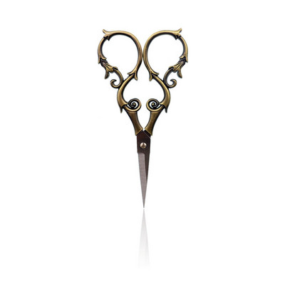 1 gab. Nerūsējošā tērauda vintage drēbnieku šķēres ziedu šūšanai retro izšūšanas šķēres Īsas auduma griezējs dzijas grieznes