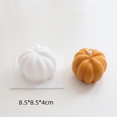 3D ķirbju sveces silikona veidne DIY Helovīna ģipša mākslas amatniecība sveču ziepju izgatavošana ar rokām darināta šokolādes kūkas veidņu dekorēšanas rīks