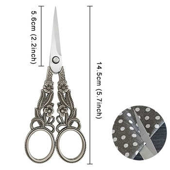 Vintage Scissors Ebroidery Scissors Needlework Scissors Ράψιμο Ψαλίδι για ύφασμα κοπής DIY Crafts Tools Tailor Shears