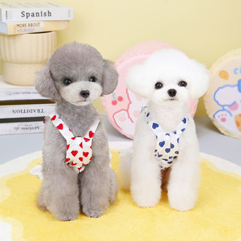 Καρδιά Δαντέλα Φούστα Ρούχα για σκύλους Kawaii Πριγκίπισσα Φόρεμα Μικρά σκυλιά Ρούχα Γάτα Κορεατική μόδα Άνοιξη Καλοκαίρι Χαριτωμένα κορίτσια είδη για κατοικίδια