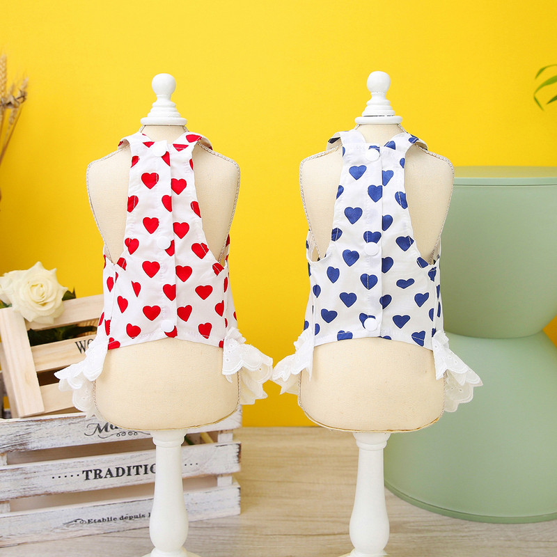 Sirds mežģīnes Svārki Suņu apģērbi Kawaii Princeses Kleita Mazi Suņi Apģērbi Kaķis Korejiešu Mode Pavasaris Vasara Jauki Meiteņu Mājdzīvnieki