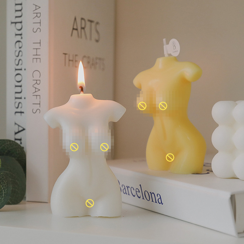 Abstraktne inimkeha küünla silikoonvorm 3D meeste naiste keha kipsvaigu vorm DIY aroomiteraapia küünalde valmistamise vormi kaunistus