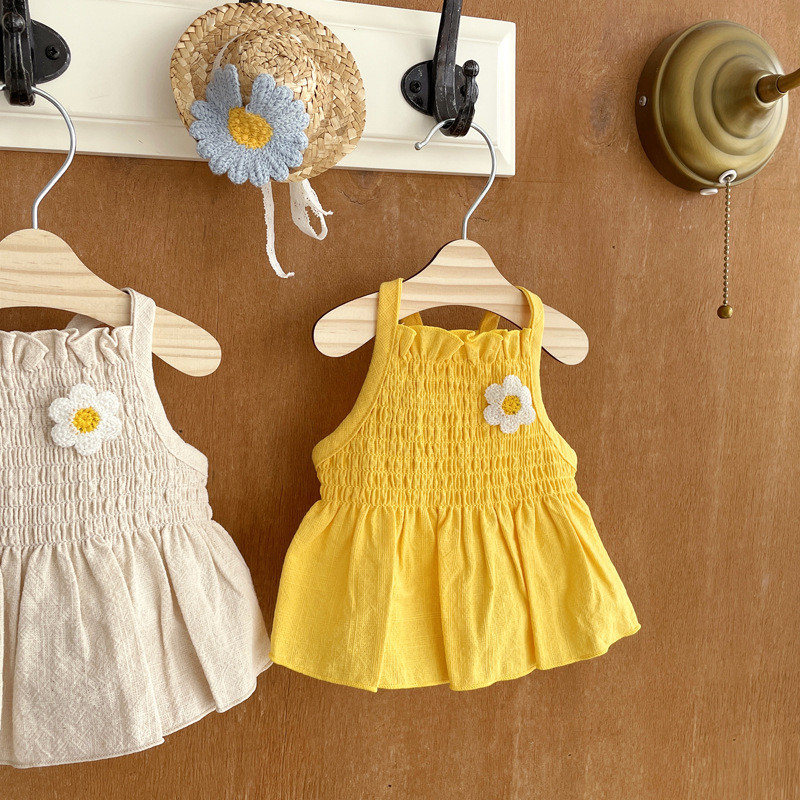 Pavasaris, vasara mājdzīvnieku apģērbs Kaķēns Kucēns Jauki Princeses Svārki Maza un Vidēja izmēra Suņa Veste Mode Vienkrāsaina Kleita Čivava